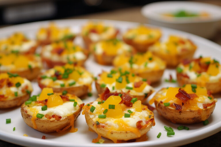 Air Fryer Cheesy Bacon Potato Bites