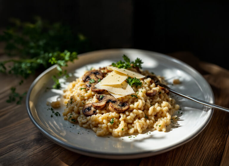 Mushroom Parmesan Risotto